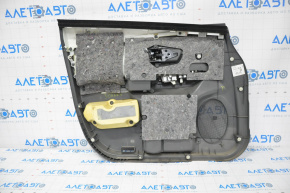 Door trim card front right Toyota Prius V 12-14 dark gray leather under JBL speaker, leather defect