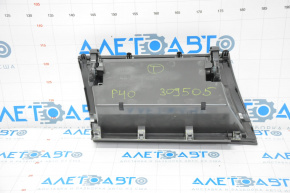 Glove box, glove compartment Toyota Prius V 12-14 upper dark gray, broken fasteners, scratch, scuffed