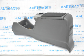 Toyota Prius V 12-14 center console with armrest and cup holders, dark gray, complete