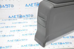Toyota Prius V 12-14 center console with armrest and cup holders, dark gray, complete