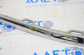 Rear bumper molding left VW CC 13-17 rest chrome, broken fastener, cracks