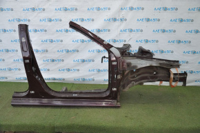 Front right quarter VW Passat b7 12-15 USA red, with central pillar