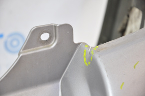 Rear bumper bare upper Jeep Patriot 11-17 silver, dented, scratches, tears