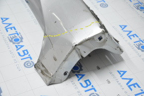 Right threshold Lexus ES300h ES350 13-18 silver, broken fastener, dented, defective lower fasteners