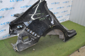 Quarter wing rear right Mazda 3 14-18 BM black, pokes