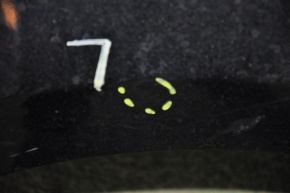 Quarter wing rear right Mazda 3 14-18 BM black, pokes