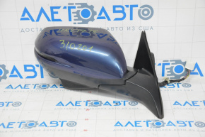 Side mirror right assembly Honda HR-V 16-18 12 pins, camera, turn signal, heating, blue B594P