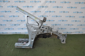 Front right quarter Toyota Prius V 12-17 blue