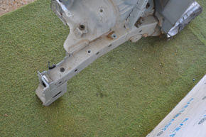 Front right quarter Toyota Prius V 12-17 blue