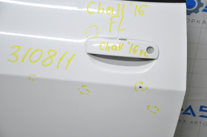 Door assembly front left Dodge Challenger 09-14 white PW7 pokes