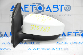 Left side mirror assembly Ford Escape MK3 13-16 prerest 3 pins, white