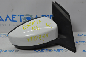 Right side mirror complete Ford Escape MK3 13-16 prerest 3 pins, white, crack
