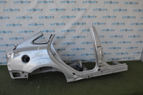 Quarter wing rear right Ford Focus mk3 11-18 4d silver, with central pillar, dented