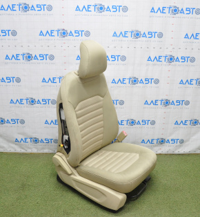 Passenger seat Ford Fusion mk5 13-15 without airbag, mechanical, beige cloth, dry cleanable