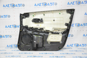 Door trim card front left Honda HR-V 16-18 black with gray insert, for dry cleaning