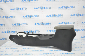 Central console armrest and cup holders Hyundai Elantra AD 17-18 black with gray under chemical