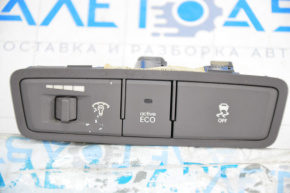 The panel of buttons with control of instrument illumination Hyundai Sonata 11-15 is rubbed off