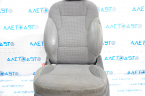 Driver's seat Hyundai Sonata 11-14 without airbag, electric, leather dark gray, engine defect