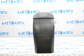 Central console armrest Hyundai Sonata 11-15 leather black, broken latch