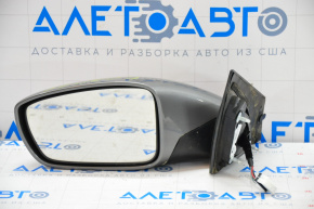 Left side mirror complete Hyundai Sonata 11-14 5 pins, graphite, butt