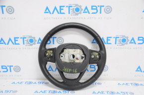 Naked steering wheel Jeep Grand Cherokee WK2 14-21 leather black, heated, with lower pad