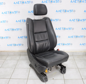 Passenger seat Jeep Grand Cherokee WK2 14-17 with airbag, electric, leather black, scratches
