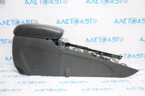 Console central armrest Jeep Grand Cherokee WK2 14-17 leather black, scratches, cracks