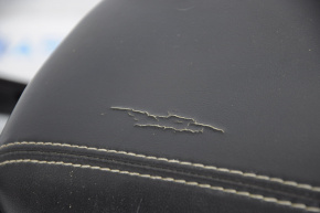 Console central armrest Jeep Grand Cherokee WK2 14-17 leather black, scratches, cracks