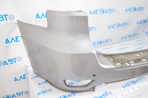 Rear bumper bare Jeep Grand Cherokee WK2 14-16 upper part, for parking sensors, silver, scratched
