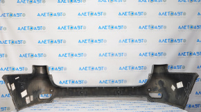 Rear bumper bare Jeep Grand Cherokee WK2 14-16 upper part, for parking sensors, silver, scratched