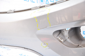 Front bumper bare upper part under the lining Jeep Grand Cherokee WK2 14-15 silver, scratch