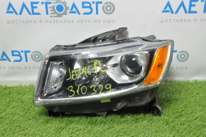 Headlight front left bare Jeep Grand Cherokee WK2 14-16 halogen light, for polishing, broken fasteners