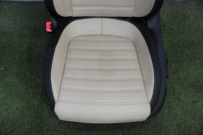 Driver's seat VW CC 08-17 with airbag, electric, leather black with beige insert