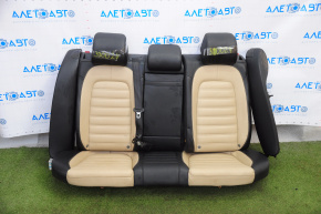 Rear row of seats 2nd row VW CC 08-15 leather black with beige insert