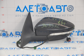 Left side mirror complete VW CC 13-17 rest 7 pins, turn signal, black, without mirror, scratch