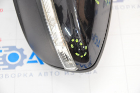 Left side mirror complete VW CC 13-17 rest 7 pins, turn signal, black, without mirror, scratch