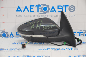 Right side mirror complete VW CC 13-17 rest 7 pins, turn signal, black, scratch