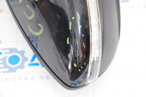 Right side mirror complete VW CC 13-17 rest 7 pins, turn signal, black, scratch