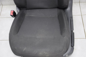 Driver's seat VW Jetta 11-16 USA without airbag, mechanical, cloth black, for dry cleaning