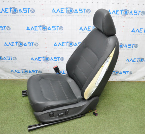 Driver's seat VW Passat b7 12-15 USA without airbag, electric, leather black, shot