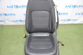 Driver's seat VW Passat b7 12-15 USA without airbag, electric, leather black, shot