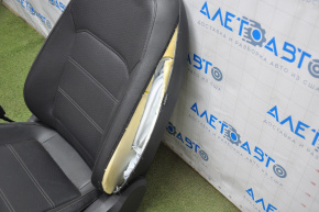 Driver's seat VW Passat b7 12-15 USA without airbag, electric, leather black, shot