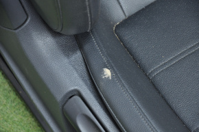 Passenger seat VW Passat b7 12-15 USA with airbag, mechanical, leather black, worn leather