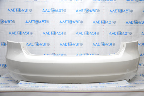 Rear bumper bare VW Passat b7 12-15 USA white dented, broken fastener
