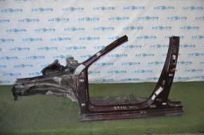 Front left quarter VW Passat b7 12-15 USA burgundy, with central pillar