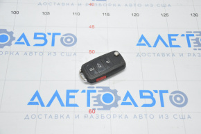 Key VW Passat b7 12-15 USA 4 buttons, folding, worn