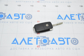Key VW Passat b7 12-15 USA 4 buttons, folding, worn