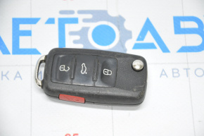 Key VW Passat b7 12-15 USA 4 buttons, folding, worn