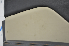Door trim card front left Jeep Cherokee KL 14-18 black with beige insert, for cleaning, scratches