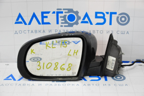Left side mirror complete Jeep Cherokee KL 14-18 7+2 pins, turn signal, heating, backlight, black